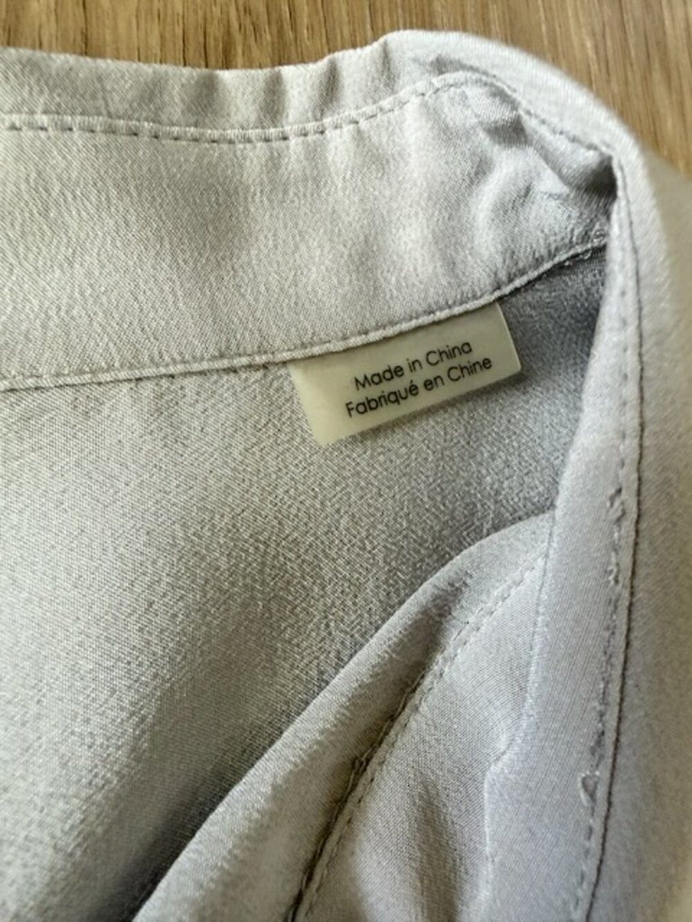 Equipment Femme Silk Signature Shirt Gray L - Picture 5 of 9